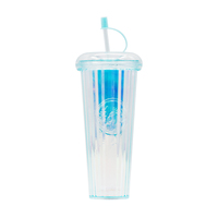 Fourniture directe d'usine 26OZ cadeau créatif grande capacité double couche en plastique paille tasse gobelet girlwill tasse