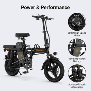Mini vélo électrique pliable 350W 48V 14 pouces, vélo de ville électrique, vélo électrique pliable 14 pouces <span class=keywords><strong>le</strong></span> <span class=keywords><strong>plus</strong></span> populaire - Product Image 1