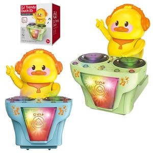 Giocattolo Musicale Personalizzato Samtoycn, Paperella DJ Gialla con Luci Rotanti, Gioco Elettrico Danzante per Bambini - Product Image 1