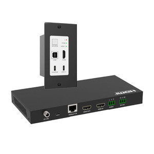 4K60 40m Panel de pared popular Extensor de <span class=keywords><strong>video</strong></span> Transmisor de red y receptor Panel de pared - Product Image 5