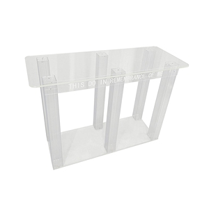Đồ nội thất hiện đại rõ ràng bàn ăn Acrylic <span class=keywords><strong>plexiglass</strong></span> Nhà thờ thánh Hiệp thông bảng - Product Image 1