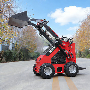 รถตักล้อยางขนาดเล็ก Soamte จากผู้ผลิตจีน รับประกัน 2 ปี เครื่องยนต์ Kubota มาตรฐาน EPA ปั๊ม YUKEN กำลัง 15.7 กิโลวัตต์ 0.03 ลูกบาศก์เมตร - Product Image 2