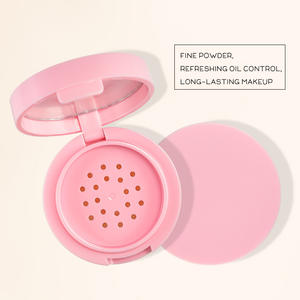 Cara Etiqueta Privada translúcido <span class=keywords><strong>polvo</strong></span> suelto maquillaje bajo moq mate impermeable cosméticos vegano Rosa ajuste <span class=keywords><strong>polvo</strong></span> - Product Image 6