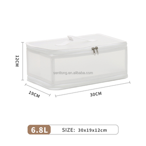 Boîte de rangement pliable rectangulaire moderne pour décorations de Noël, avec séparateurs pour organiser 64 ornements festifs pour les fêtes - Product Image 2