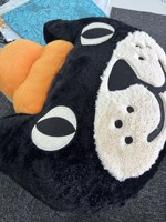 Peluche géante chat Geely 63 cm, super douce en coton, pour enfants, poupée de lit et jouet d'intérieur