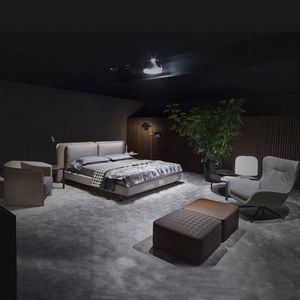 Italian Style Double Modern Designer Leather <b>Bed</b> Home Furniture Wooden <b>Bed</b> <b>Frame</b> Custom King/<b>Queen</b> <b>Size</b> <b>Bed</b> for Apartment - Product Image 3