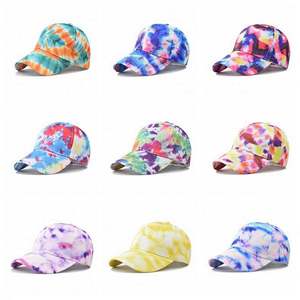 Casquette de sport personnalisée avec logo pour filles, nouvelle casquette de baseball tie-dye multicolore à motif léopard, élégante pour l'extérieur et les occasions formelles - Product Image 3