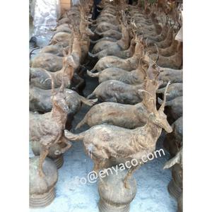 ヴィンテージ風の人気等身大鋳鉄鹿彫刻、大型動物鹿庭像、芝生屋外装飾用金属工芸品 - Product Image 6