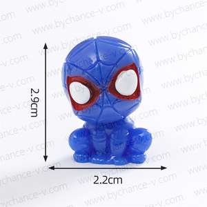 Mini Statuette in Resina di Supereroi alla Moda: <span class=keywords><strong>Spiderman</strong></span>, Ironman, 2 Pollici, in Sacchetto Sorpresa, Giocattoli per Bambini, Ideali per Riempire le Uova di Pasqua - Product Image 4