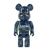 Statue d'art moderne en argent, grande taille, modèle Bearbrick, sculpture en fibre de verre, résine, Bearbrick 1000%