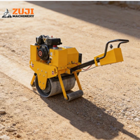 Compacteur vibrant à double tambour ZUJI Honda, mini-rouleau compresseur portatif ZJ600S - Vente Flash