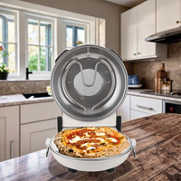 Offre Spéciale de cône de pizza de chapati de crêpe électrique de coquille automatique commerciale de double couche avec la casserole