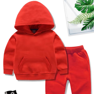 Venta al por mayor calidad niños algodón sudadera pantalones de chándal ropa conjunto niño Jogging chándal niños cremallera sudaderas conjunto - Product Image 1