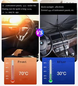 Silver <b>Car</b> Windshield <b>Sun</b> Shade Foldable Heat Block <b>Car</b> <b>Sun</b> <b>Screen</b> for Summer Parking - Product Image 4