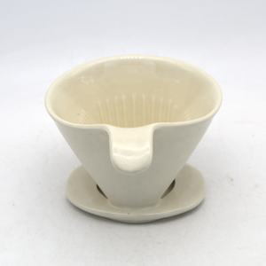 ชุดดริปกาแฟสีขาวพิมพ์โลโก้ได้ตามต้องการตัวกรองกาแฟเซรามิกโอริงะมิขายส่งสำหรับงานหัตถกรรมและความสง่างาม - Product Image 2