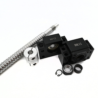 Factory Direct CNC Machined Chrome Steel Rolled Thread Ball Screw with Bearing C5 C7 SFU1204/1605/1610/2010/2505 Flange Nut