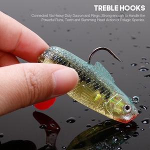 Appât <span class=keywords><strong>souple</strong></span> artificiel en Silicone pour la pêche d'<span class=keywords><strong>hiver</strong></span>, <span class=keywords><strong>leurre</strong></span> pour attraper des poissons comme les brochets, avec tête plombée, en forme de ver, matériel pour pêcher, 20 cm, 26g - Product Image 5