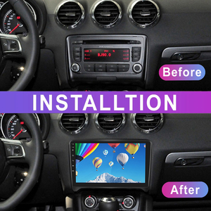 Henmall 9 ''Android autoradio CarPlay GPS WiFi 1 an stéréo Fascia panneau Radio pour <span class=keywords><strong>Audi</strong></span> <span class=keywords><strong>TT</strong></span> 2000 FM Fascia cadre amplificateur - Product Image 6