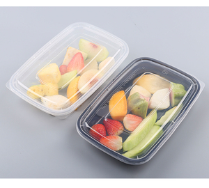 Comercio al por mayor de envases desechables de plástico rectangulares transparentes multiespecificación para alimentos - Product Image 4