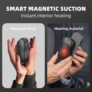 2-in-1 Portable Magnetic Hand Warmer Mini Electric ABS Reusable Rechargeable Fireproof Heater for Car Bedroom Household Use - Product Image 3