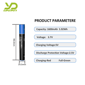 Promo Panas Huawen YD14100-160A 14100 Port Tipe-C 3.7V 1600mAh Baterai Lithium Ion Isi Ulang dengan BMS Pintar Terintegrasi CE/FCC - Product Image 3