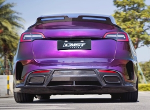 CMST высококачественный карбоновый обвес для модели Tesla Y включает передний бампер задний диффузор боковые юбки спойлер-совершенно новый подходит - Product Image 6