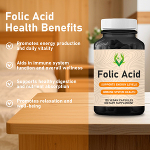 OEM ODM Folic Acid Capsules with Folate Supports Healthy Digestion And Nutrient Absorption Prental Health Folic Acid Capsules - Product Image 4