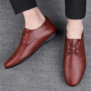 High-quality casual business 2026 new model best-selling hand-sewn men's formal <b>shoes</b> with rubber sole for anti-slip property - Product Image 4