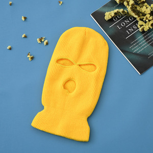 Ski Mask <strong>Knit</strong> Beanie Men Balaclava Wholesale <strong>Skimask</strong> 3 Hole Custom Logo - Product Image 6