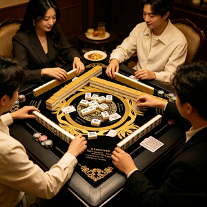 Tapete de goma suave antideslizante y absorbente de impactos, personalizado al por mayor, para mesas de póker americano y mahjong. - Product Image 3