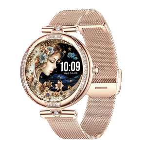 Montre intelligente étanche pour femmes, écran tactile, bracelet en acier inoxydable, suivi <span class=keywords><strong>du</strong></span> sommeil, <span class=keywords><strong>calendrier</strong></span>, rappel <span class=keywords><strong>du</strong></span> <span class=keywords><strong>cycle</strong></span> <span class=keywords><strong>menstruel</strong></span> magnétique - Product Image 1
