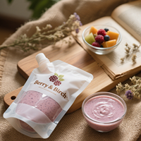 Emballage personnalisé imprimé, sachet à bec verseur de 1L pour détergent, 500ml pour shampoing, 250ml pour liquide vaisselle et 100ml pour lotion