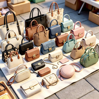 Tas Thrift Model Terlaris Asli Campuran Mini Tas Tangan Wanita Lot Dengan Kode Tanggal, Bahan Campuran, Kondisi Bagus untuk Dijual Kembali