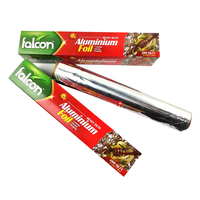 Vente en gros de rouleau de papier d'aluminium antiadhésif pour la cuisine, papier souple en étain imprimé et enduit pour l'emballage des aliments, fabriqué en Chine