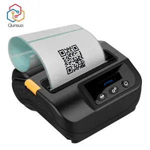 QUNSUO POS mini Thermal label barcode Printer BT Sticker Printer Warehouse Use Goods Barcode of UPC EAN QR