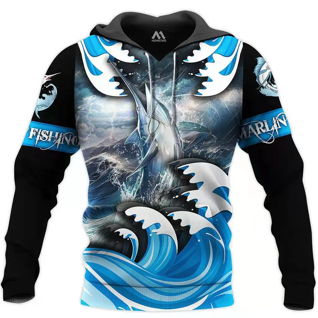 Custom Sublimation Embroidery 3D Printed Front Pocket Sports Men's Pullover Hoodie Sportswear Classic Men's Jacket