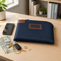Sac de caisse de médicaments étanche personnalisé avec serrure Durable en similicuir argent monnaie pièce chèque portefeuille pochette pour hommes et femmes