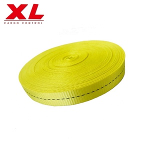 Correas de cincha de poliéster 100% personalizadas de fábrica con LOGO para eslingas de elevación, rollos de alta resistencia, OEM y ODM - Product Image 2