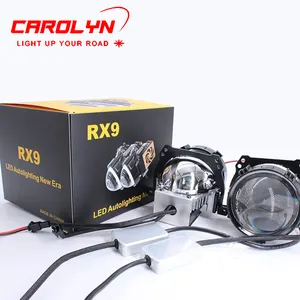 3 polegadas RX9 High Power Bi LED lente High Low Beam levou farol 55W 6500K Lente do Projetor