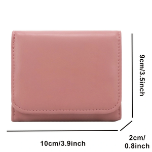 Wallet Luxury Wholesale Customized PU Leather Portable Travel Fashion wallets designer <b>Clip</b> with Buckle - Product Image 6