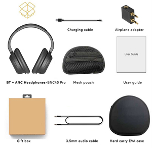 Tai nghe <span class=keywords><strong>bluetooth</strong></span> ANC Qualcomm với AptX và bọt nhớ thoải mái cho âm thanh chất lượng cao và sự thoải mái tuyệt vời - Product Image 6