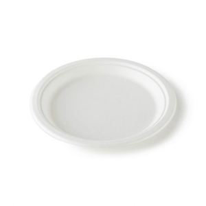 Assiette jetable biodégradable et compostable en pulpe de bagasse de canne à sucre 9''/10''/12'' - Product Image 3