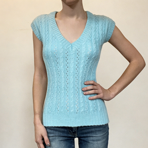 เสื้อเบลาส์แขนกุดคอวีสีพื้นแบบลำลองสำหรับผู้หญิง ระบายอากาศได้ดี เหมาะสำหรับฤดูร้อน - Product Image 3