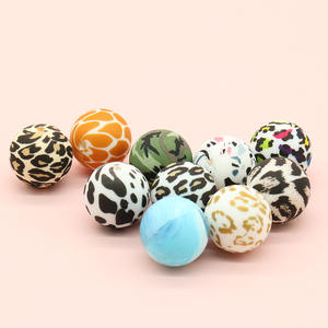 プラスチック製丸ビーズ 15mm 赤ちゃん用おしゃぶりチェーン用 ルーズビーズ 卸売 DIY 0-24ヶ月向け - Product Image 4