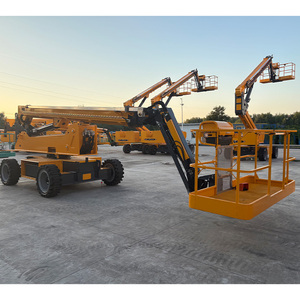 Platform Kerja Bergerak Industri MEWP Boom Lift Hidrolik AWP Mesin Pengangkat Artikulasi Teleskopik Berpenggerak Sendiri - Product Image 5