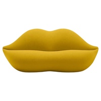 Sofá Moderno de Dos Plazas para Sala de Estar, Sofá en Forma de Labios Rojos, Estilo Sexy y Flamante
