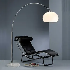 Hot Selling Modern Arched Curve Chrom Marmor Basis Acryl Shade Arc Stehlampe