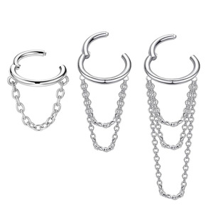 Fashion Rings Gold <b>Chain</b> Open Hoop <b>Earrings</b> Tassel Design Party Jewelry - Product Image 2