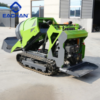 Mini bétonnière compacte à chenilles en caoutchouc, autochargeuse, pour travaux d'ingénierie