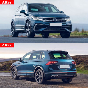 Kit de Carrocería para Volkswagen <span class=keywords><strong>Tiguan</strong></span> 2017-2020, Actualización al Estilo <span class=keywords><strong>R</strong></span>-<span class=keywords><strong>Line</strong></span> 2021, Parachoques Delantero, Faros Delanteros <span class=keywords><strong>Tiguan</strong></span> - Product Image 4